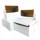 6x6x4 White Cake Box
