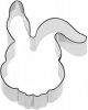Cookie Cutter Rabbit Face 4.25