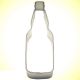 Beer Bottle Cookie Cutter 4.5