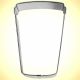 Coffee Latte Cookie Cutter 4 inch