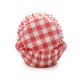 Red Gingham Standard baking cup  / Cupcake Liner Glassine / 50 count