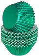 Green Foil Standard baking cup  / Cupcake Liner / foil, 100 count