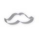 Cookie Cutter Mustache 4.5