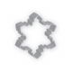 Cookie Cutter Snowflake 4.5
